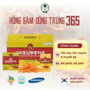 [HCM]NƯỚC CHIẾT XUẤT HÔNG SÂM ĐÔNG TRÙNG HẠ THẢO 365 - 100% Nhập Khẩu Từ Hàn Quốc