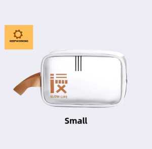KW Cosmetic Bag Waterproof Square Makeup Bag Fashion Multipurpose Transparent PVC Cosmetic Handbag
