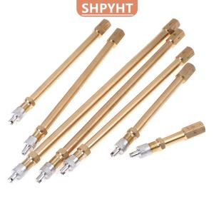 [COD] SHPYHT SPORTS Car Auto Truck Brass Wheel Tire Valve Cap Tyre Stem Extension Pole Extender