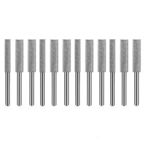 Set of 12 Diamantine Chainsaw Electric Sharpening Bit Abrasive Tip Grinding Stone for Efficient & Safe Chain Maintenance