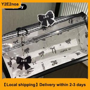 【Local shipping】 Cartoon Translucent Pencil Case Multi-layer Vertical Large-capacity Stationery Storage Bag School Supply Cosmetic Bag