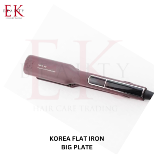 KOREA High-Quality Hair Straightener Iron with Ceramic Titanium Coating and LCD Display