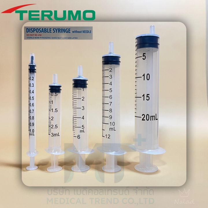 TERUMO syringe ไซริงค์ กระบอกฉีดยา หลอดป้อนยา เทอรูโม แบ่งขาย | Lazada ...