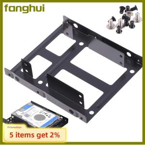 fanghui Máy tính để bàn 2.5 để 3.5 Ổ cứng Máy tính để bàn kép SSD gắn khung Bộ chuyển đổi nội bộ
