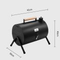 SG Mini Drum Charcoal BBQ Grill Portable Outdoor Picnic Small Smoker Grill By Thehomeshoppe. 