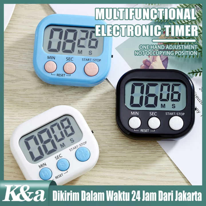 Digital Kitchen Timers Alarm Dapur Masak Masak Clock Stopwatch Kitchen Digital Kichen Timer Bermagnet