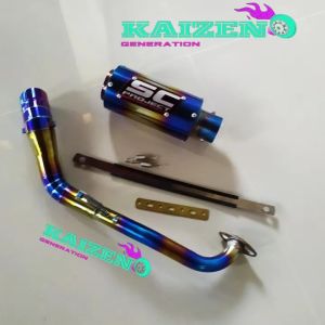 Knalpot sc project matic Beat nmax aerox vario scoopy fino mio leher bluemoon