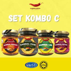 🌶 HQ SAMBALEENA OFFICIAL 🌶 KOMBO SAMBAL BERADIK SAMBALEENA (SET C)