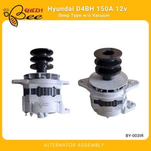 QUEENBEE Alternator Assembly for Hyundai D4BH 150AMP 12v Deep Type withouty Vacuum BY-003IR CST