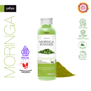 Safiya Daun Kelor 50 Gr Moringa Bubuk 100% Murni Premium