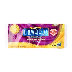 Onwards 3-Ply Toilet Tissue - 10 Rolls