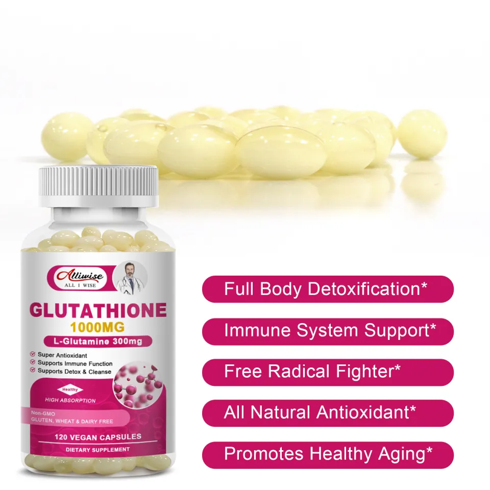Alliwise Glutathione 1000mg + Milk Thistle 120 Cap-Liver Detox, Skin Whitening&Anti-Aging for Adults. | Lazada PH Alliwise Glutathione 1000mg + Milk Thistle 120 Cap-Liver Detox, Skin Whitening&Anti-Aging for Adults. | Lazada PH