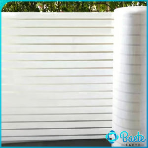 Baete Static Striped Frosted Window Film Non-Adhesive Static Cling Privacy Glass Sticker 45×100cm