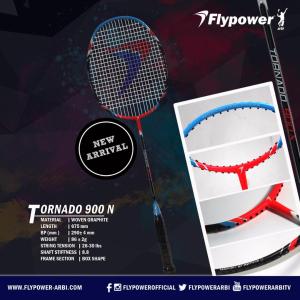 RAKET BADMINTON BULUTANGKIS FLYPOWER TORNADO 900N ORIGINAL