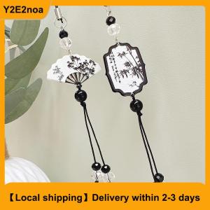 【Local shipping】 Chinese Style Anti-lost Phone Lanyard Retro Tassel Pendant Keychain Bag Charms Backpack Hanging Decoration Fashion Jewelry