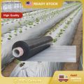 【Ready Stock】0.6M 0.8M 1M 1.2M Width Silvershine Roll Bumi Fertigasi Tanaman Plastik Anti Rumput Penutup Batas Silver shine. 