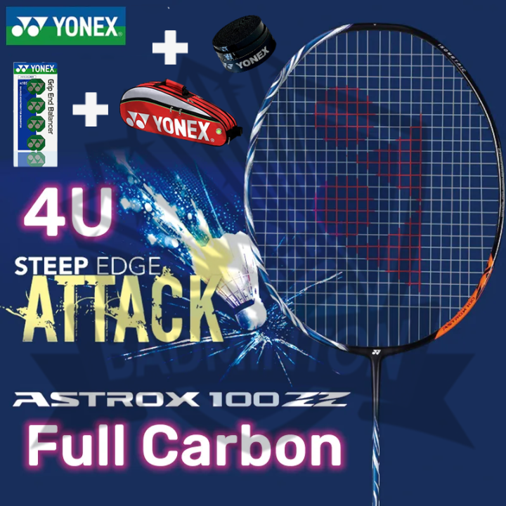 YONEX ASTROX 100ZZ 4-Piece Set Badminton Racket Full Carbon Single 28 ...