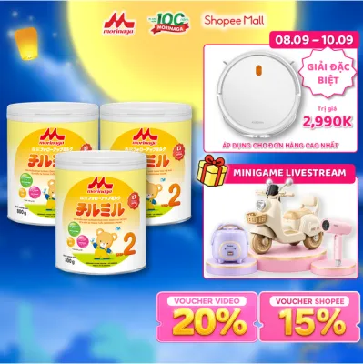 Combo 3 Lon Sữa Morinaga Chilmil 800g nhập khẩu chính hãng từ Nhật Bản 6 đến 36 tháng