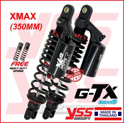 YSS XMAX (350MM) GTX [Free Heavy Duty Spring]. Adjustable absorber Twinshock G-TX XMAX Yamaha Original Thailand YSS