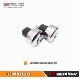 Jalu Stang Supra X 125 TRG Silver Chrome Anti Karat Satu Set