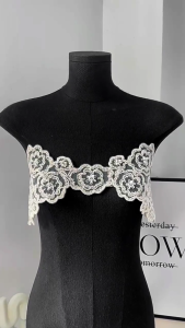 Embroidery Flower Sequins Sewing On Patches For Garment Decoration Breathable Craft Project Applique Decorative Accessory