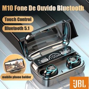 ♥100%Original Product+FREE Shipping♥2025 TWS JBL M10 Wireless Bluetooth Headset 5.3 Earphones Bluetooth Headphones with Mic Earbuds 3200mAh Charger Box LED Display Fone