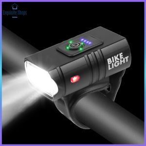 10W Practical Bicycle Light 6 Modes 800LM MTB Bike Front Lamp 6 Modes Power Display for Night Cycling Lighting Living Lighting