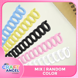 10pcs 30-Hole Plastic Loose Leaf Binder Rings Officom – DIY Notebook Binding Tool for Spiral Documents Home School & Office