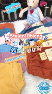 Baju Bayi Setelan Anak Kaos Ridges Polos World Colours Fantasy Colours Royal Colours Premium Quality