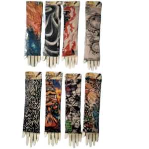 manset tangan model tatto dewasa bahan tipis lembut elestis