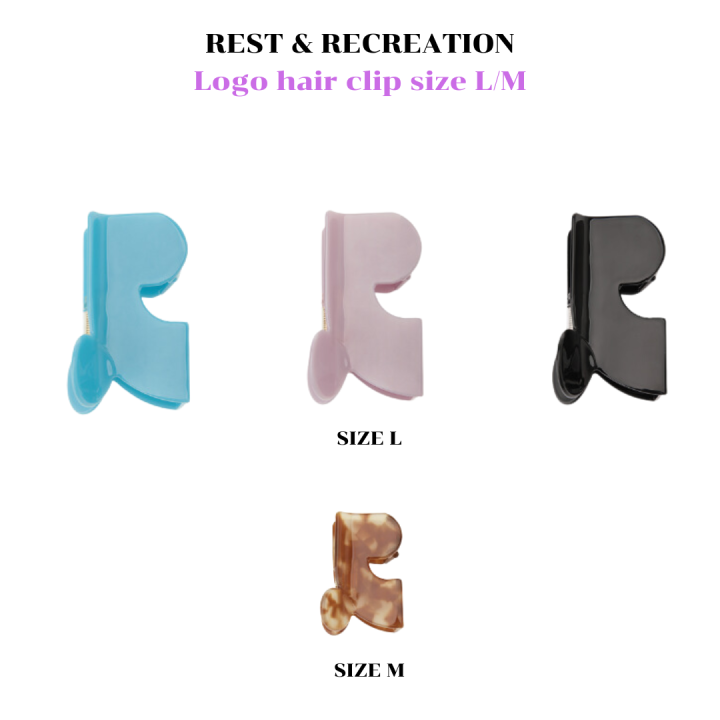 พร้อมส่ง Rest and Recreation กิ๊ฟหนีบผม รุ่น logo hair clips