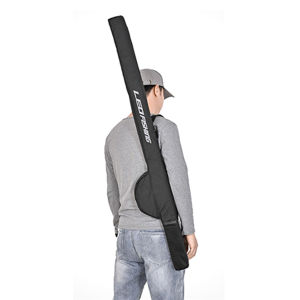 Folding Fishing Tackle Bag Large Capacity Foldable Fishing Pole Bag Adjustable Strap Waterproof for Outdoor Fishing
