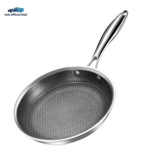 Ueb Official Mall ✪ Single Sided Honeycomb Skillet With Handle Non-Coated for Omelette Pancake Steak
