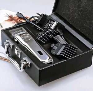 VGR Original V-032 Hair Trimmer Hair Clipper Cutter Gunting Rambut Rechargeable Potong Rambut Mesin Stainless Steel Body Silver