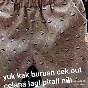 Celana pendek anak laki laki motif pake rib dan tali