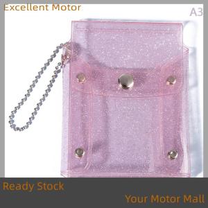 Excellent Ready Stock Mini make-up bag cute sequined transparent lipstick bag pink key chain make-up bag case