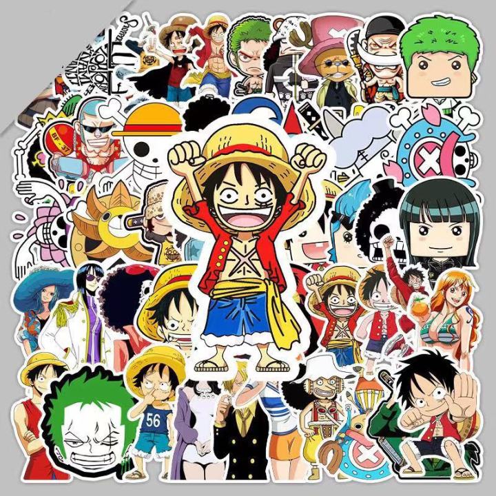 xs319-50 pcs One Piece Graffiti Waterproof Sticker | Lazada PH