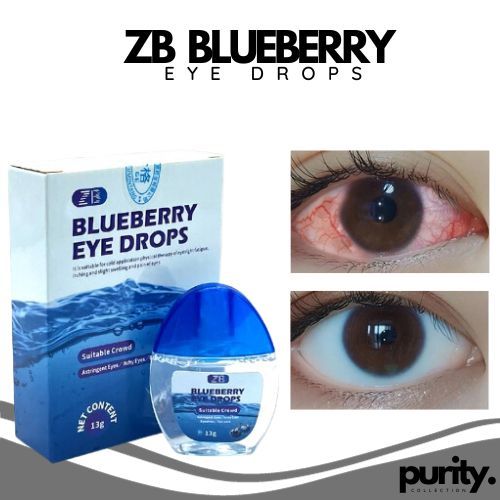 ZB Blueberry Eye Drop Relieves Red Eyes Blurred Vision Dry