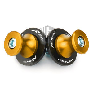 For YAMAHA R15m R15v4 Swingarm Spools Stand Screws with "R15m" LOGO Motorcycle Accessories