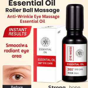 Eye Anti-Wrinkle Massage Roll-on Essence Oil Essential Oil Roller Ball Massage Eye Oil Essential Eye Cream AntiWrinkle Eye Massage Essential Oil Anti-wrinkle essence Moisturizing essence