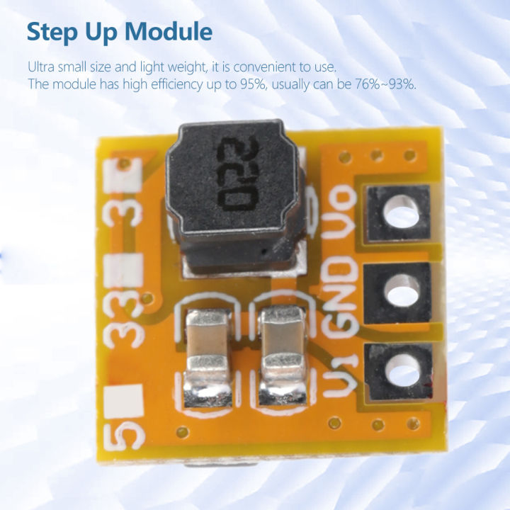 500Ma Step Up Voltage Converter Convenient Step Up Module 5V Light