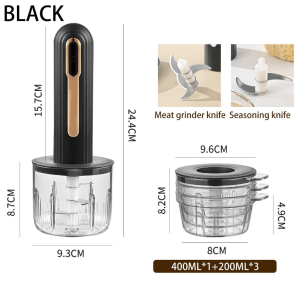 Home2U🏡 1L Blender Electric Chopper Mini Multifunctional Blender Baby Food Chopper Meat Vegetables Processor