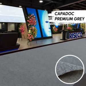 Karpet Meteran CAPADOC DELUXE 1m x 3m Karpet Pameran Brudru premium Tebal