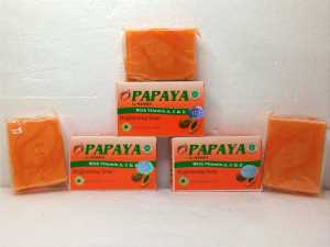 {3pc} PAPAYA Brightening Soap by MAMAYA - Sabun Batang Papaya 70gr & 135gr