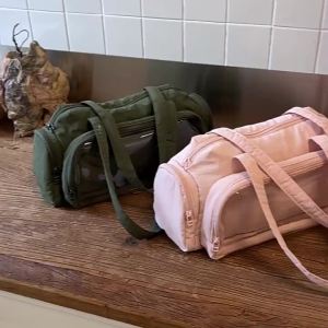 Túi xách tay/đeo vai vải nylon dung tích lớn phong cách Ita-bag túi du lịch túi xách tay đi học cho nữ sinh phong cách Hàn Quốc độc đáo.