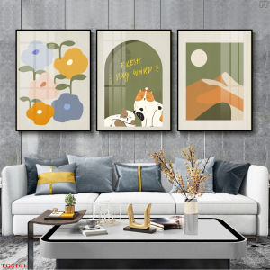 Tranh Laminate Tráng Gương - Tranh Treo Tường Hai Chú Mèo Dễ Thương