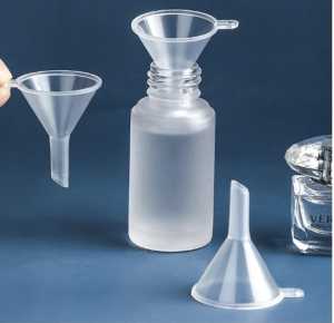 Corong mini plastik parfum transparan / funnel essentials