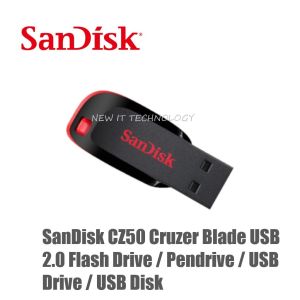 Sandisk USB Pendrive Flash Drive USB2.0 & USB3.0 CZ50 BLADE | CZ61 SPARK | CZ62 SNAP | CZ71 FORCE | CZ600 GLIDE