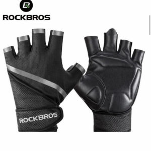 Sarung Tangan Sepeda Rockbros S172 Bike Glove Half Finger Cycling Kaos Tangan Gym Fitness Sepedah Gowes Anti Slip Lightweight Outdoor
