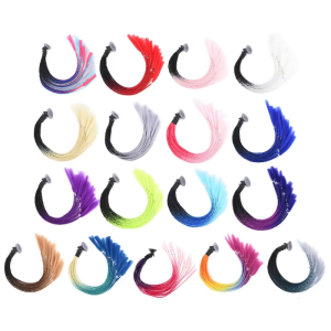 Helmet Hair Helmet Pigtails Brainds Helmet Ponytail with Suction Cup for Motorcycle Bike